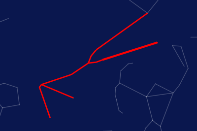 Image of the Taurus constellation trail.